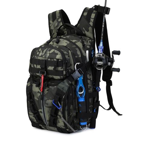 Mochila T Ctica De Pesca De 30l Para Hombre Bolsa De Hombro De Viaje