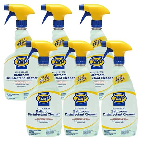 Zep All Purpose Bathroom Disinfectant Cleaner 32 Ounce Case Of 6 R53406 General Cleaner