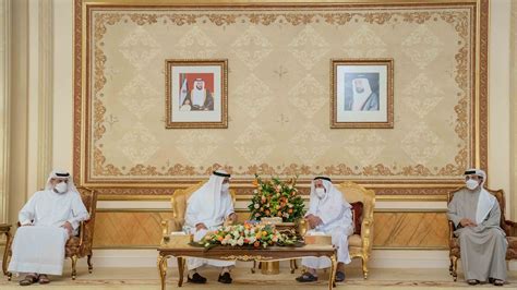 Sharjah Ruler Receives Mohamed Bin Zayed