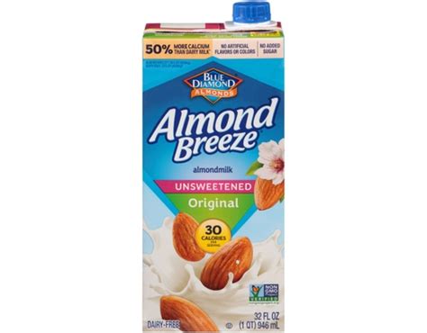 Almond Breeze Original Almond Milk Unsweetened 32 Fl Oz 6 Pk