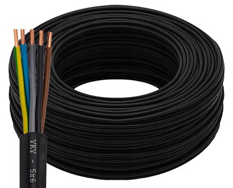 KABEL PRZEWÓD PRĄDOWY ZIEMNY YKY 1kV 5 x 6 mm T0344 YKY 5 X 6 Cena