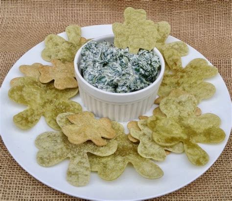 Spinach Dip And Shamrock Chips The Leaf