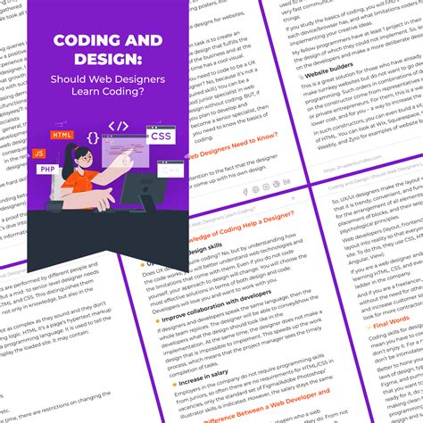 Coding And Design Should A Web Designer Learn Coding Free Guide