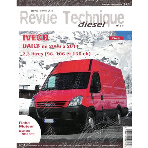 IVECO Daily de 2006 à 2011 2 3l 96 106 136 cv RTD00311 Janvier