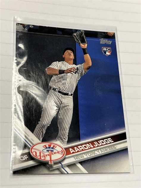 Topps Fielding Aaron Judge Rc Ebay