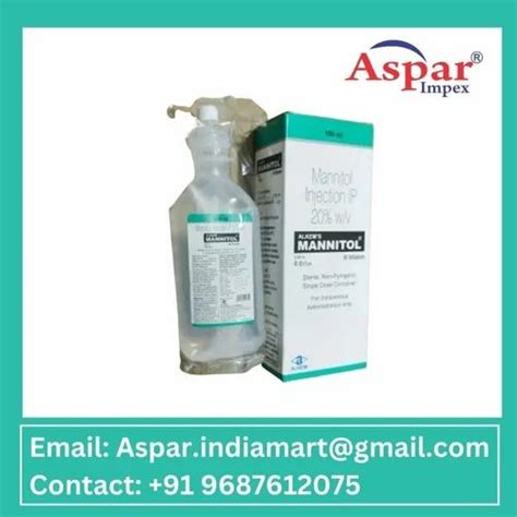 Mannitol 20 Infusion Packaging Size 350 Ml In 1 Bottle At Best Price In Surat