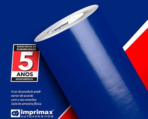 Adesivo Colormax Azul Marinho Mt De Largura Plastvel