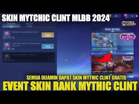 Skin Mythic Clint Cara Dapat Skin Mythic Clint Modal Coint