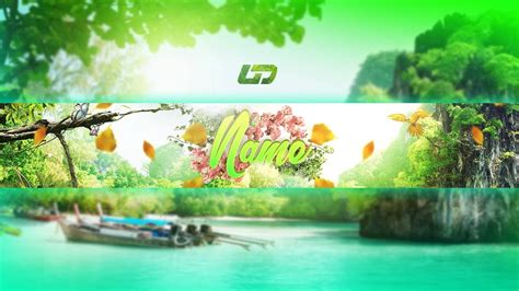 Template Banner Nature FREE PSD - YouTube