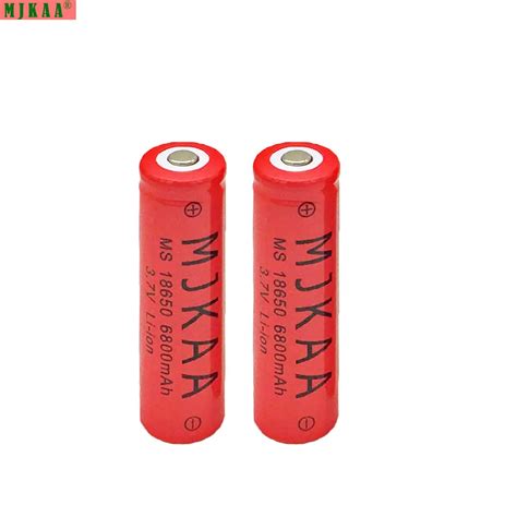 Mjkaa Pcs Lot Lithium Li Ion Battery Mah V Rechargeable