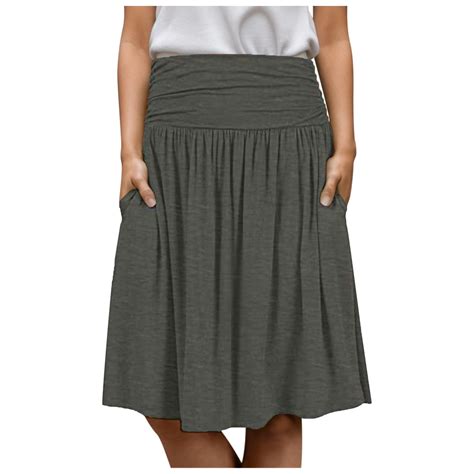 UIX Simlu Skirts For Women Regular And Plus Size Skirt With Pockets