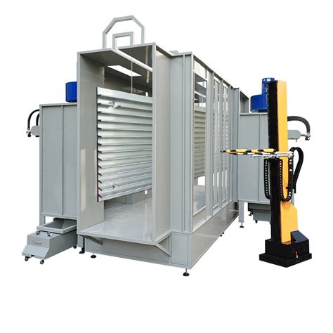 Automatic Powder Coating Spray Booth For Aluminum Profiles Metal