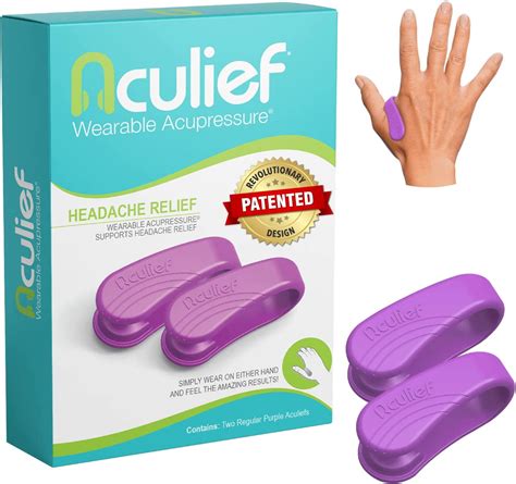 Aculief Wearable Acupressure Device Pack Small Purple Walmart