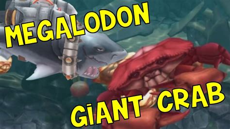 Hungry Shark Evolution Megalodon Vs Giant Crab