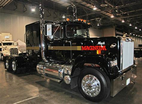 Mack Truck In A Garage