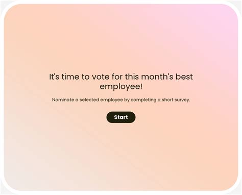 Employee Of The Month Nomination Template