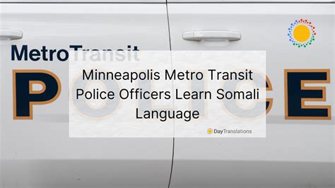 Minneapolis Metro Transit Police Officers Learn Somali Language