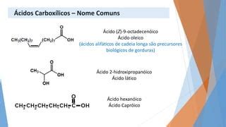 Nomenclatura Cido Carbox Lico E Derivados Ppt