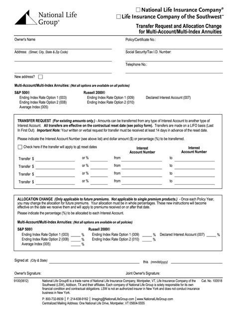 Life Insurance Application Form Fill Out And Sign Printable