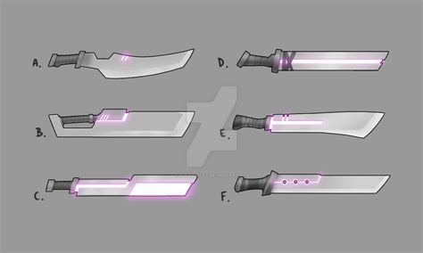 Futuristic sword concepts by scribblefilo on DeviantArt