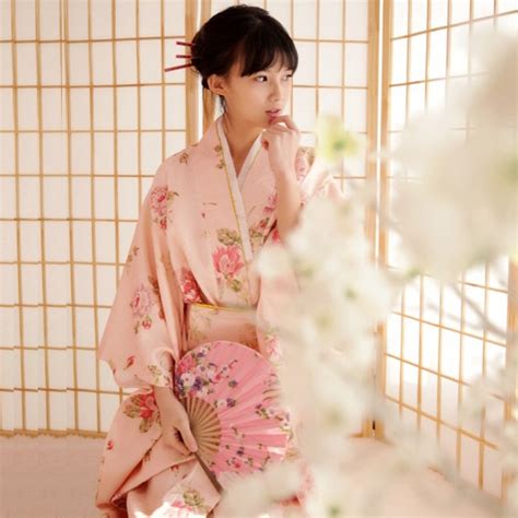 Women Japanese Traditional Costume Female Flower Japanese Kimono Dress