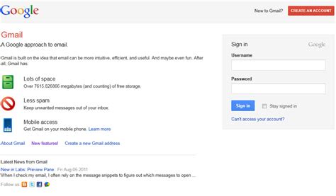 Gmail Login New Look