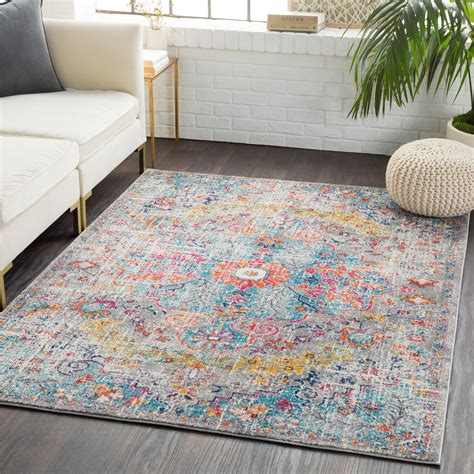 Artistic Weavers Odelia Vintage Bohemian Area Rug X Aqua