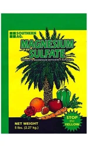 Magnesium Sulfate Fertilizer Lbs Aam Meses Sin Inter S