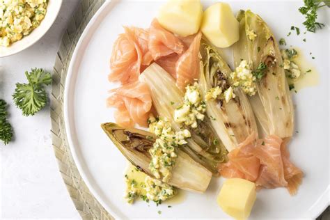 Witloof Op Vlaamse Wijze Met Gerookte Zalm Recept Witloof Gerookte