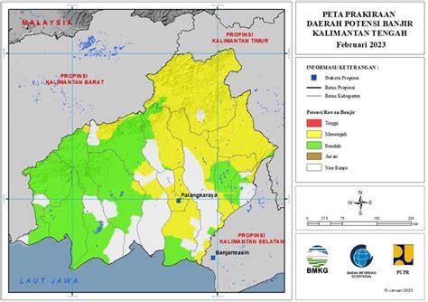 Potensi Rawan Banjir Di Kalteng Kategori Menengah Tabengan Online