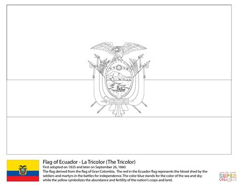 Printable Ecuador Flag