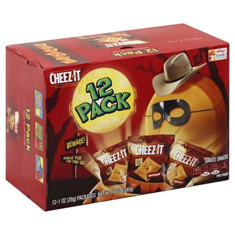 Kelloggs Cheez It Baked Snack Crackers Nutrition And Ingredients