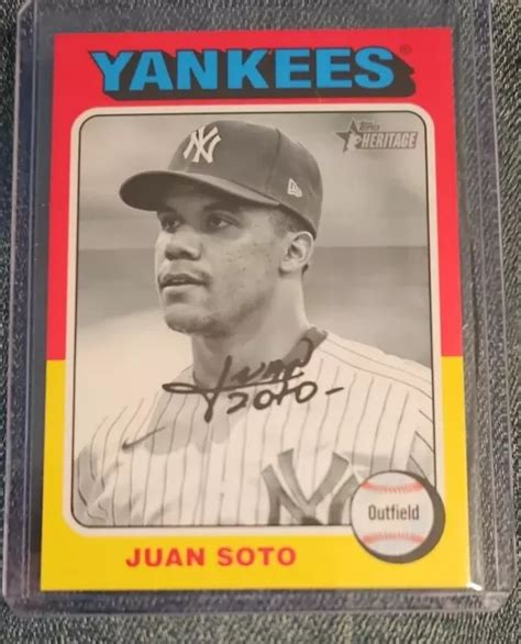 2024 TOPPS HERITAGE Variante D Image Noir Et Blanc Juan Soto 143