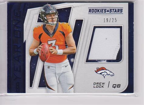 2019 Panini Rookies Stars Year One Prime YO DL Drew Lock 25 MEM