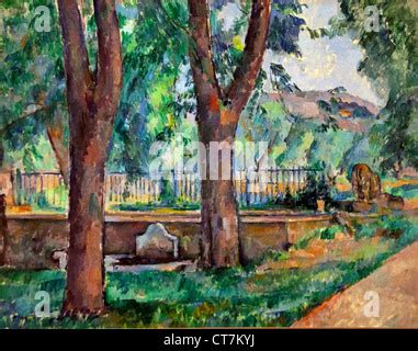 Paul Cezanne The Pool At The Jas De Bouffan Le Bassin Du Jas De