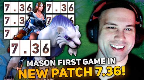 Mason First Game In New Patch In Dota Masao Tests Mirana