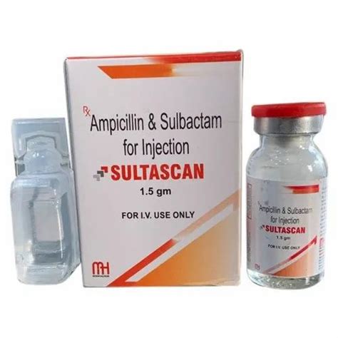 Sultascan Ampicillin And Sulbactam For Injection M H 1 5 Gm At Rs 125