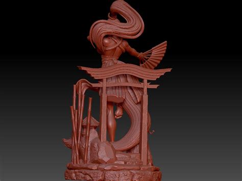 Mai Shiranui Street Fighter Girl NSFW Sexy STL OBJ Print In D In Any Size Unique Sex Decor Etsy