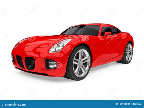 Red Sport Car Isolated Stock Illustration Illustration Of Midsize