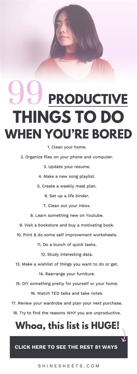 99 Productive Things To Do When Bored 15 Fun Ideas Productive