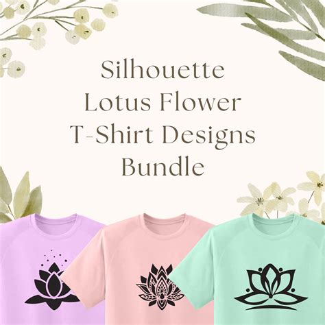 Lotus Flower Svg T Shirt Designs Bundle Masterbundles