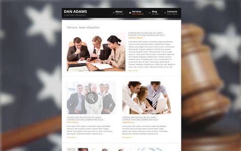 Tema Gratuito De Wordpress Para Abogados Templatemonster