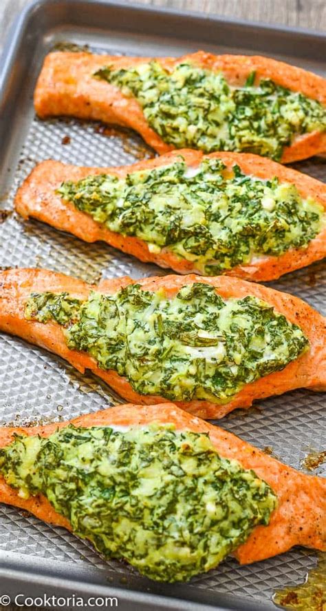 Spinach Stuffed Salmon Cooktoria