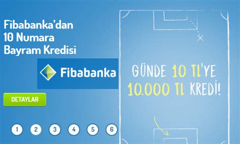 Günlük 10 TL Ödeyin Fibabanka 10 000 TL Bayram Kredinizi Hemen Alın