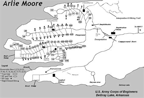 Degray Lake State Park Campground Map - Chicky Blondelle