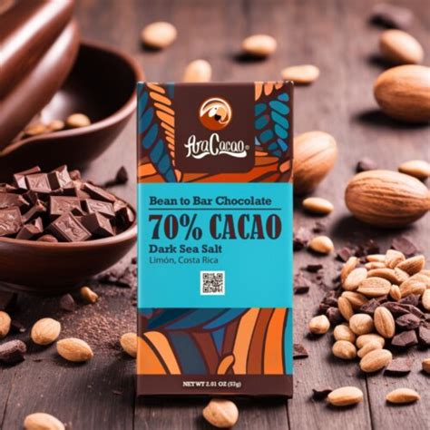 AraCacao Bean To Bar Chocolate Dark Sea Salt 70 Cacao Origin Limon