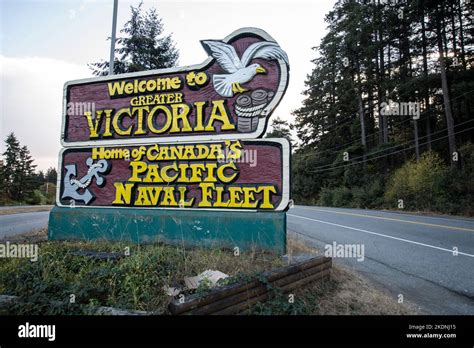 greater victoria sign victoria british columbia canada