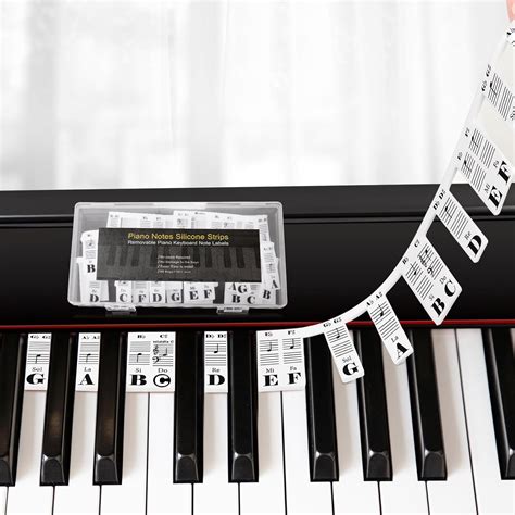 Removable Piano Keyboard Note Labels Piano Keyboard Stickers For