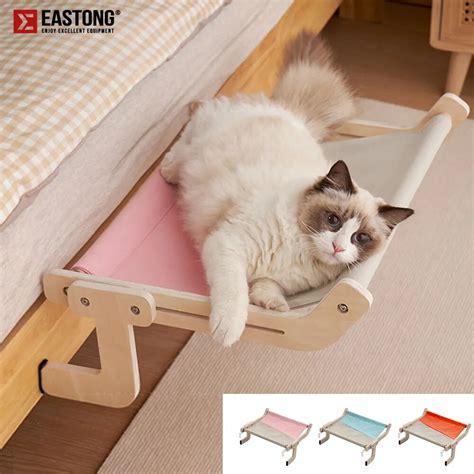 Cat Hanging Bed Sturdy Cats Hammock Beds Assemble Wooden Puppy Kitten