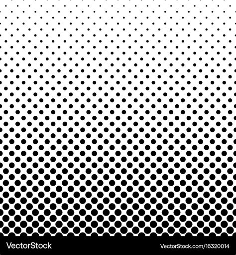 Abstract Monochrome Polka Dot Pattern Royalty Free Vector